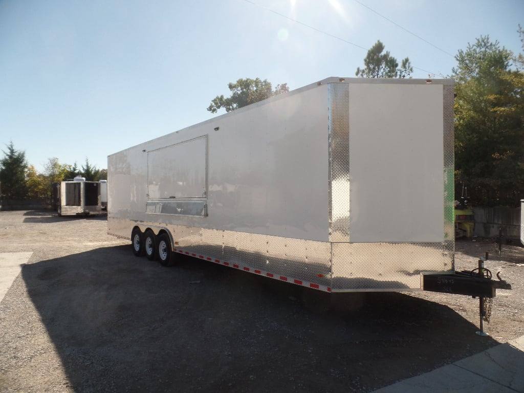 944-8.5-x-32-white-fully-enclosed-food-concession-trailer-10.jpg 8.5' x 32' White Fully Enclosed Food Concession Trailer