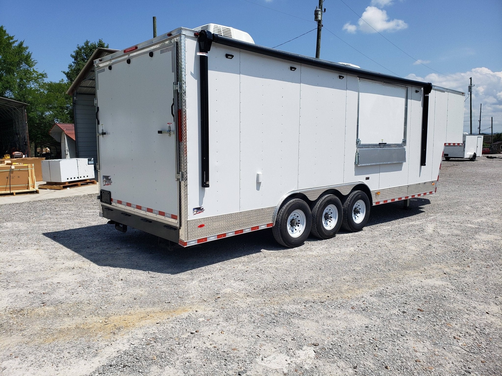 945-8.5-x-32-white-gooseneck-concession-trailer-20.jpg 8.5' x 32' White Gooseneck Concession Trailer