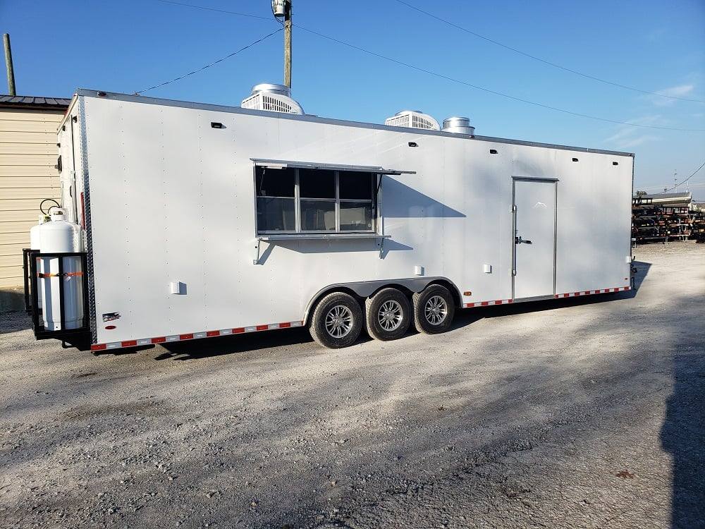 947-8.5-x-32-white-vending-concession-food-trailer-with-appliances-11.jpg 8.5' x 32' White Vending Concession Food Trailer With Appliances