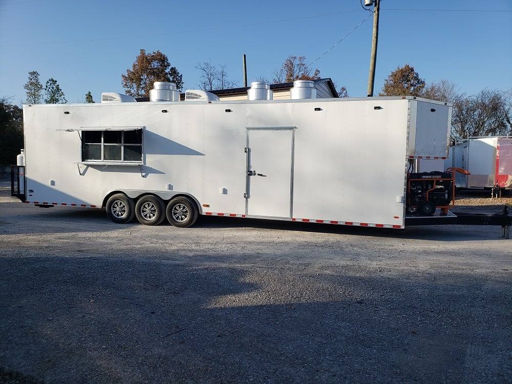 947-8.5-x-32-white-vending-concession-food-trailer-with-appliances-13.jpg 8.5' x 32' White Vending Concession Food Trailer With Appliances