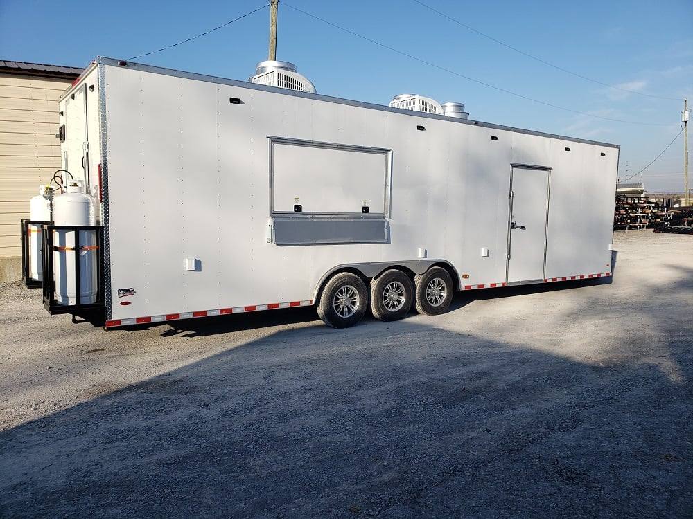 947-8.5-x-32-white-vending-concession-food-trailer-with-appliances-17.jpg 8.5' x 32' White Vending Concession Food Trailer With Appliances