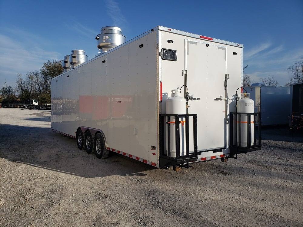947-8.5-x-32-white-vending-concession-food-trailer-with-appliances-3.jpg 8.5' x 32' White Vending Concession Food Trailer With Appliances