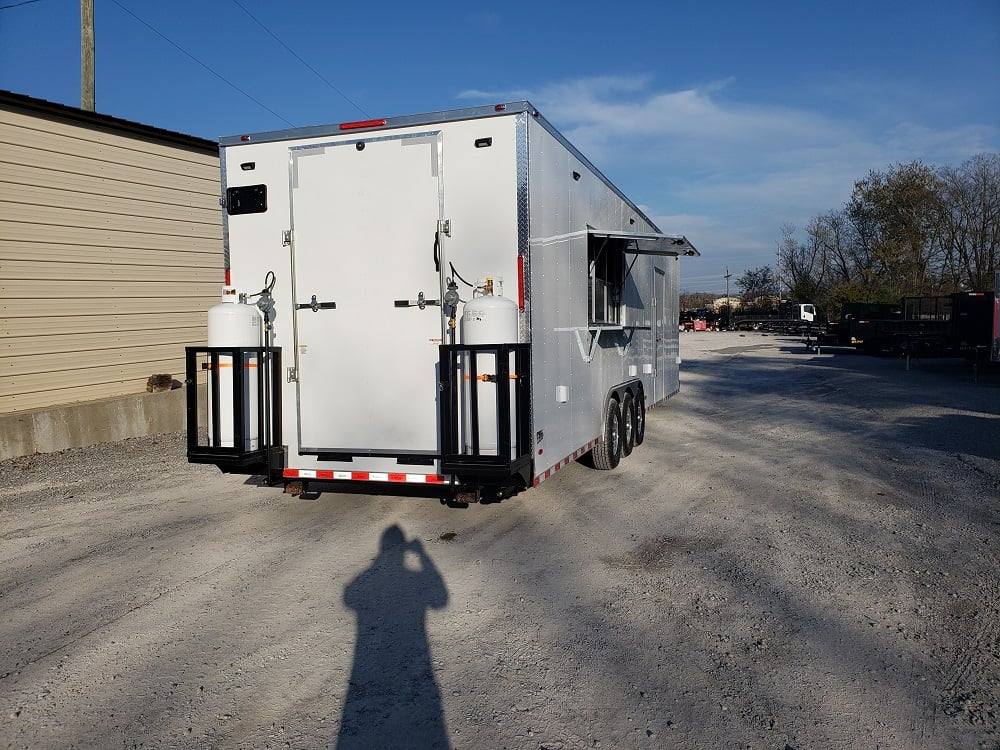 947-8.5-x-32-white-vending-concession-food-trailer-with-appliances-8.jpg 8.5' x 32' White Vending Concession Food Trailer With Appliances