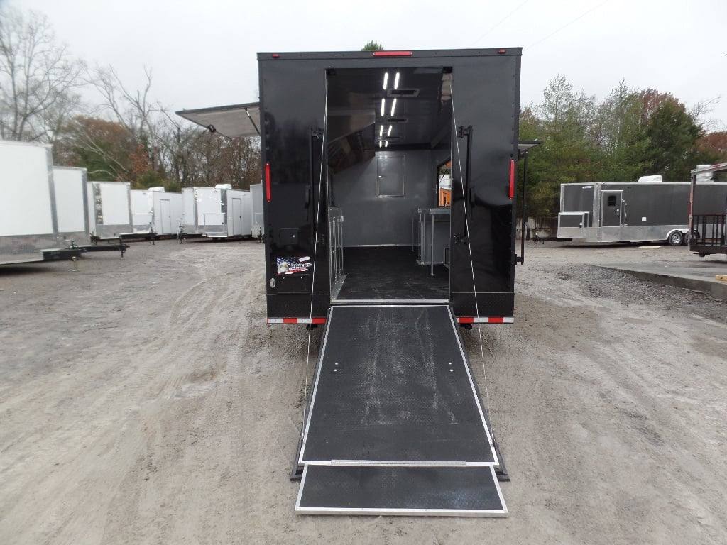 949-8.5-x-34-black-goose-neck-concession-food-trailer-15.jpg 8.5' x 34' Black Goose Neck Concession Food Trailer