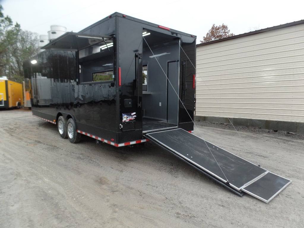 949-8.5-x-34-black-goose-neck-concession-food-trailer-19.jpg 8.5' x 34' Black Goose Neck Concession Food Trailer