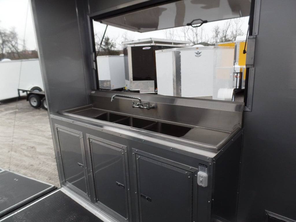 949-8.5-x-34-black-goose-neck-concession-food-trailer-25.jpg 8.5' x 34' Black Goose Neck Concession Food Trailer