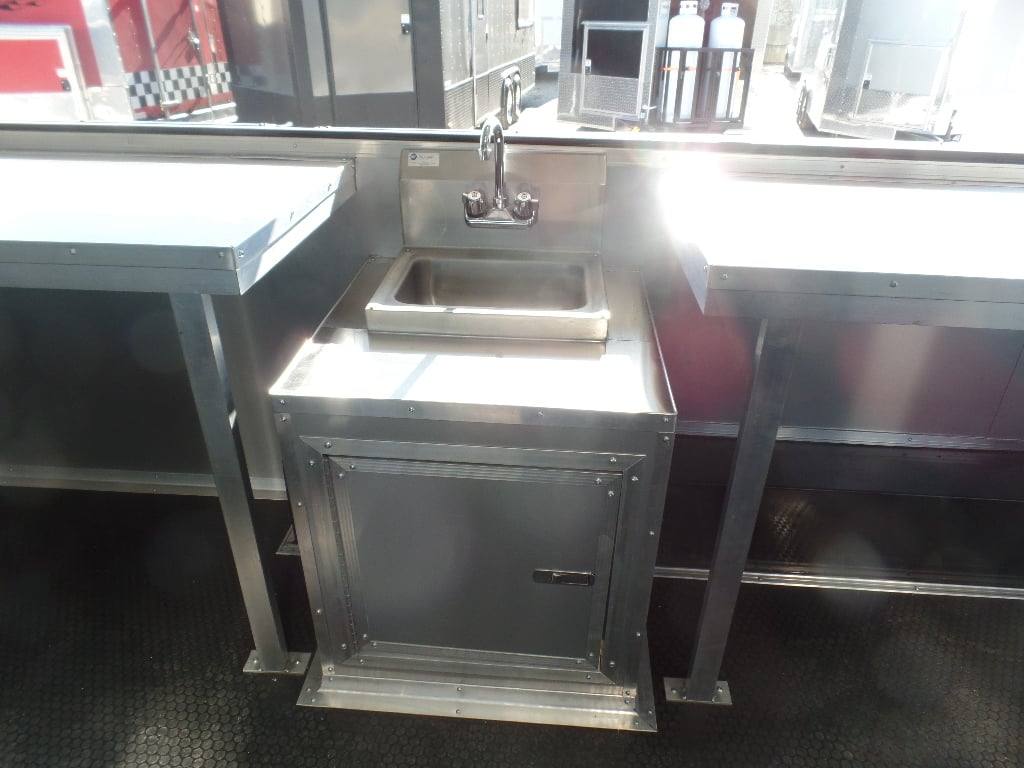 950-8.5-x-34-black-goose-neck-concession-food-trailer-with-appliances-11.jpg 8.5' x 34' Black Goose Neck Concession Food Trailer With Appliances