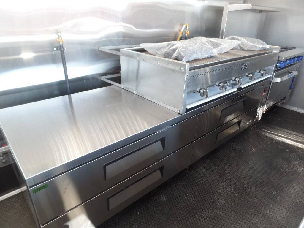 950-8.5-x-34-black-goose-neck-concession-food-trailer-with-appliances-19.jpg 8.5' x 34' Black Goose Neck Concession Food Trailer With Appliances