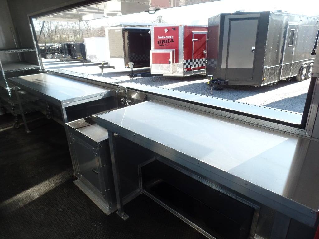 950-8.5-x-34-black-goose-neck-concession-food-trailer-with-appliances-20.jpg 8.5' x 34' Black Goose Neck Concession Food Trailer With Appliances