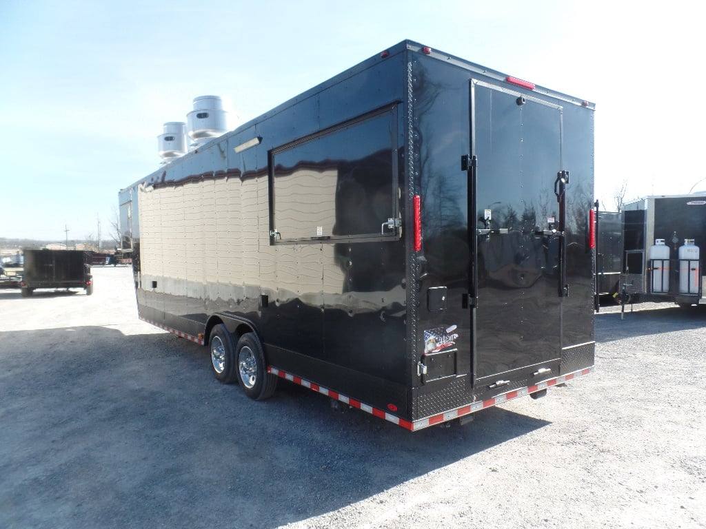 950-8.5-x-34-black-goose-neck-concession-food-trailer-with-appliances-29.jpg 8.5' x 34' Black Goose Neck Concession Food Trailer With Appliances
