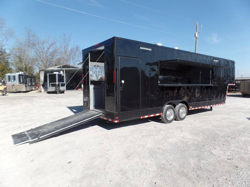 950-8.5-x-34-black-goose-neck-concession-food-trailer-with-appliances-30.jpg 8.5' x 34' Black Goose Neck Concession Food Trailer With Appliances