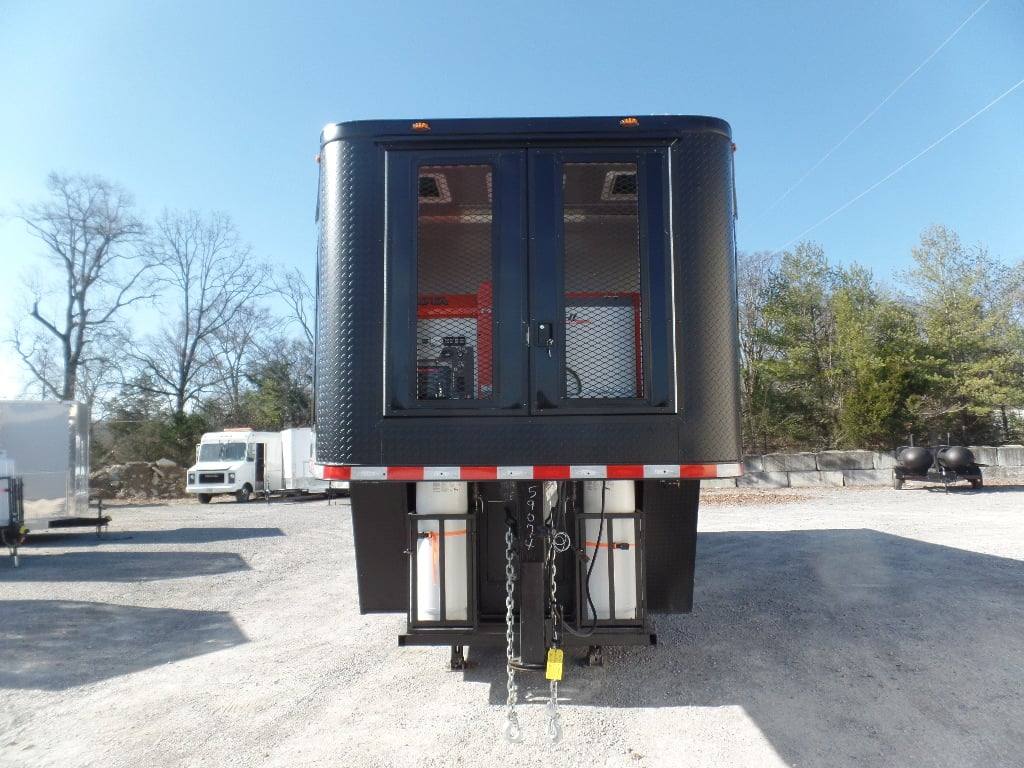 950-8.5-x-34-black-goose-neck-concession-food-trailer-with-appliances-4.jpg 8.5' x 34' Black Goose Neck Concession Food Trailer With Appliances