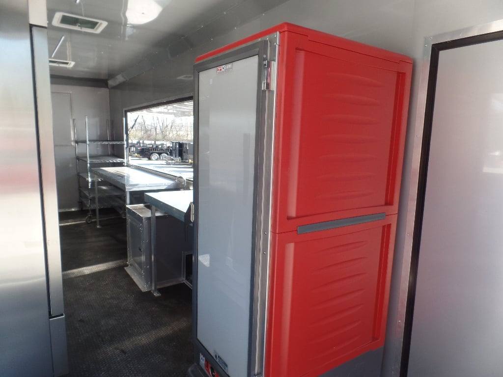 950-8.5-x-34-black-goose-neck-concession-food-trailer-with-appliances-7.jpg 8.5' x 34' Black Goose Neck Concession Food Trailer With Appliances