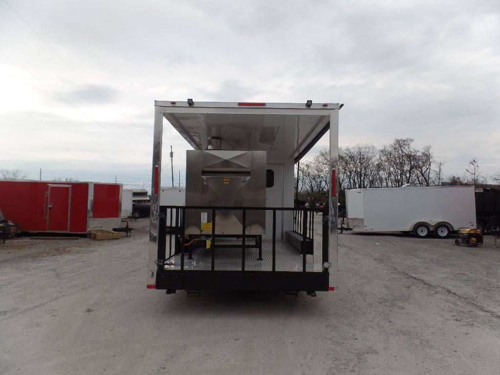 8.5' x 34' Goose Neck Concession BBQ Event Trailer