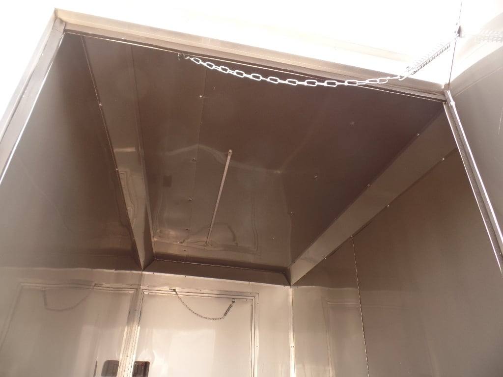 952-8.5-x-34-goose-neck-white-bbq-concession-food-trailer-13.jpg 8.5' x 34' Goose-neck White BBQ Concession Food Trailer