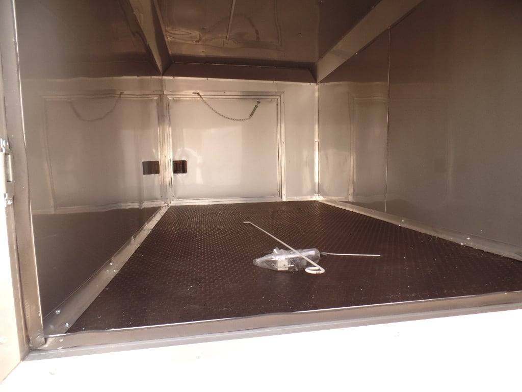 952-8.5-x-34-goose-neck-white-bbq-concession-food-trailer-26.jpg 8.5' x 34' Goose-neck White BBQ Concession Food Trailer