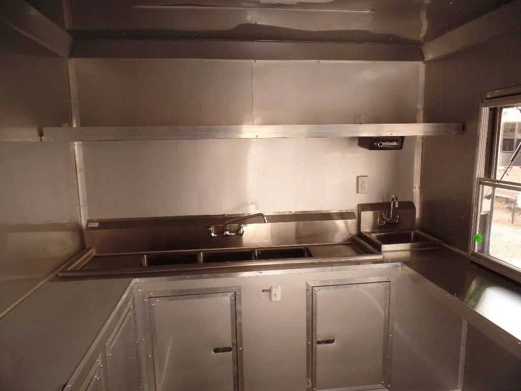 952-8.5-x-34-goose-neck-white-bbq-concession-food-trailer-30.webp 8.5' x 34' Goose-neck White BBQ Concession Food Trailer