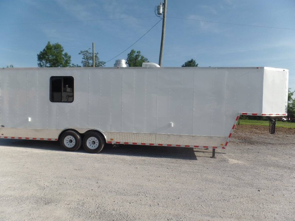 954-8.5-x-34-gooseneck-concession-food-trailer-with-appliances-1.jpg 8.5' x 34' Gooseneck Concession Food Trailer With Appliances
