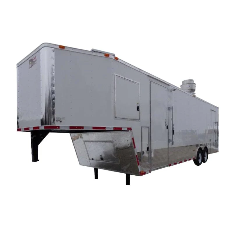 956-8.5-x-34-white-catering-event-concession-food-trailer-1.webp 8.5' x 34' White Catering Event Concession Food Trailer