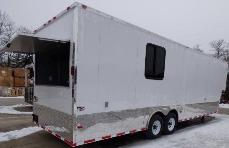 956-8.5-x-34-white-catering-event-concession-food-trailer-18.jpg 8.5' x 34' White Catering Event Concession Food Trailer