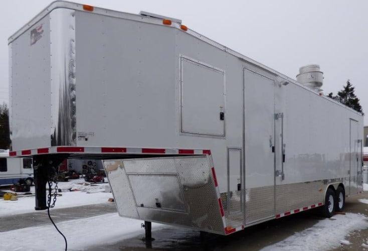 956-8.5-x-34-white-catering-event-concession-food-trailer-20.jpg 8.5' x 34' White Catering Event Concession Food Trailer