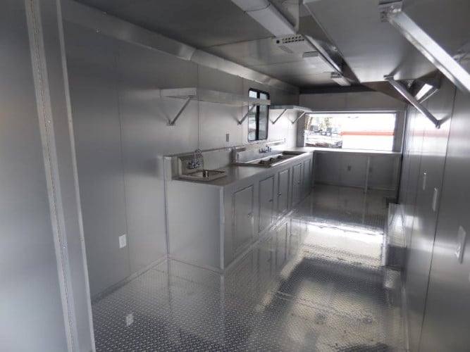 956-8.5-x-34-white-catering-event-concession-food-trailer-4.jpg 8.5' x 34' White Catering Event Concession Food Trailer
