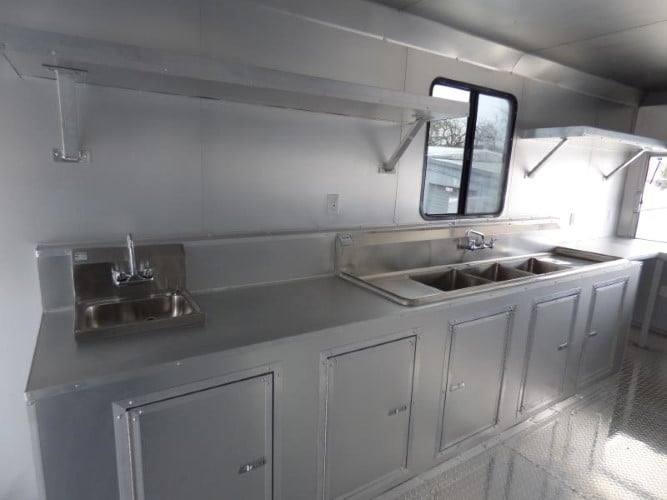 956-8.5-x-34-white-catering-event-concession-food-trailer-7.jpg 8.5' x 34' White Catering Event Concession Food Trailer