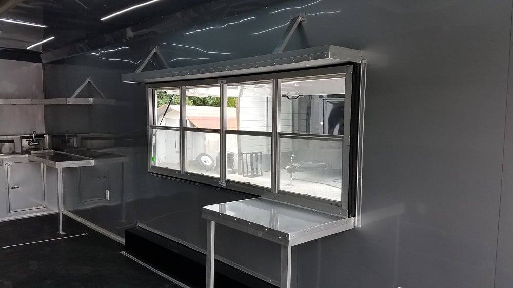 957-8.5-x-35-white-goose-neck-concession-food-trailer-23.jpg 8.5' x 35' White Goose-neck Concession Food Trailer