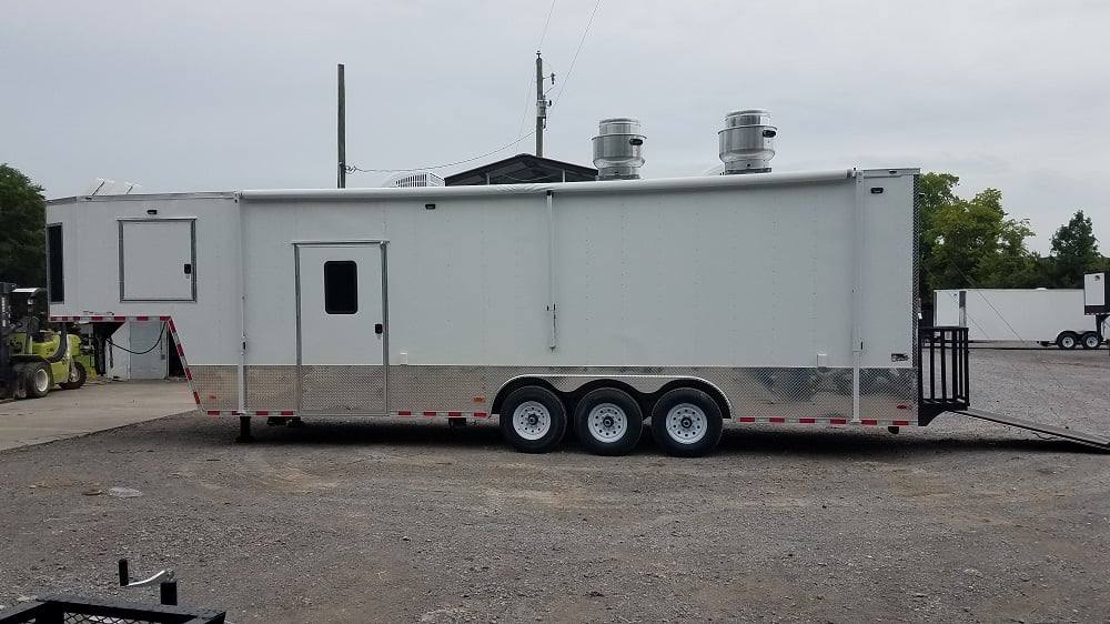 957-8.5-x-35-white-goose-neck-concession-food-trailer-7.jpg 8.5' x 35' White Goose-neck Concession Food Trailer