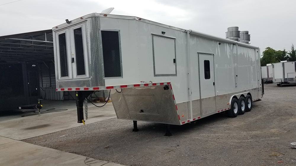 958-8.5-x-35-white-gooseneck-concession-food-trailer-with-appliances-9.jpg 8.5' x 35' White Gooseneck Concession Food Trailer With Appliances