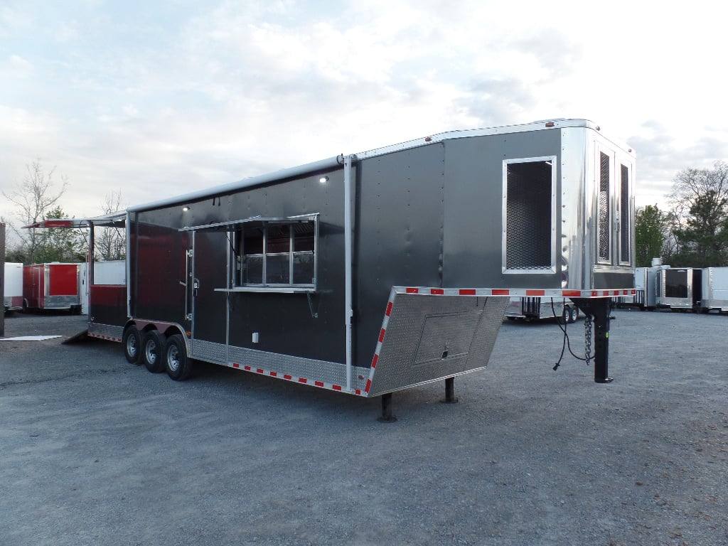 959-8.5-x-36-concession-food-goose-neck-trailer-1.jpg 8.5' x 36' Concession Food Goose-neck Trailer