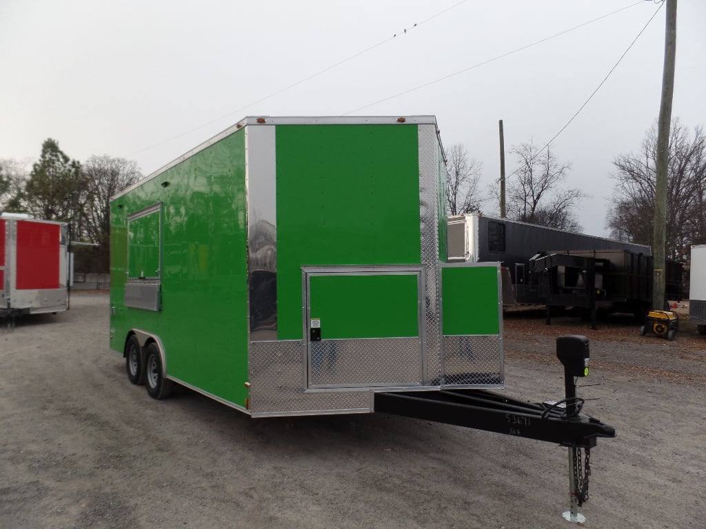 96-8.5-x-16-concession-food-trailer-electric-green-10.jpg 8.5' x 16' Concession Food Trailer Electric Green