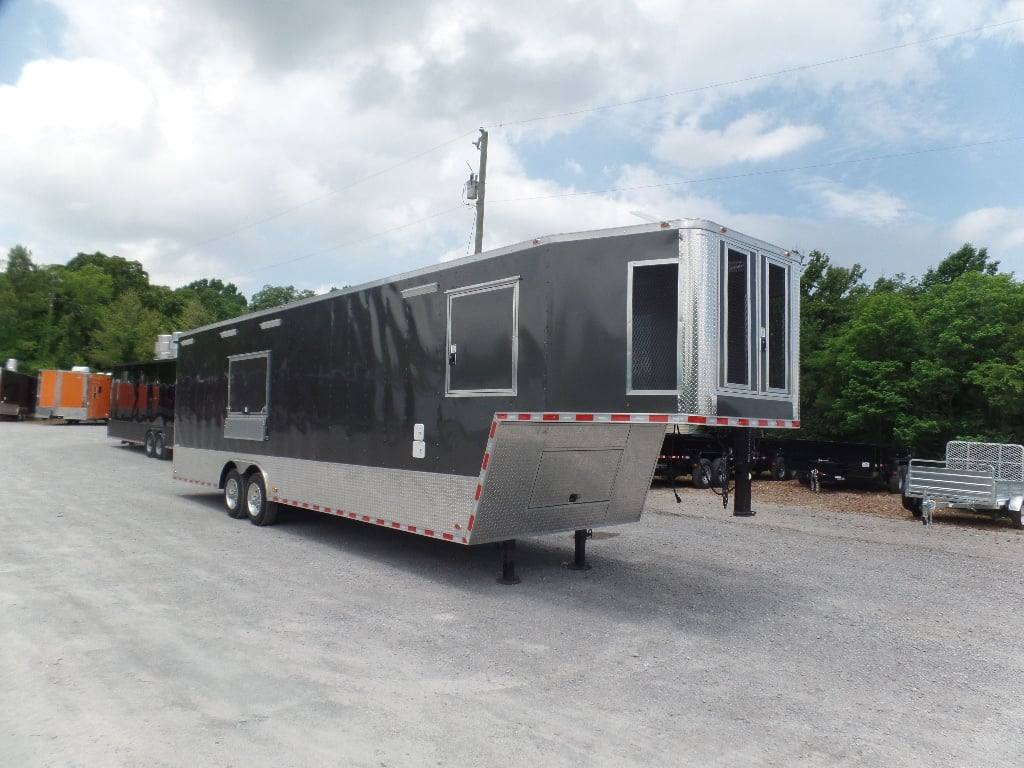 961-8.5-x-36-gooseneck-charcoal-grey-concession-food-catering-trailer-6.jpg 8.5' x 36' Gooseneck Charcoal Grey Concession Food Catering Trailer