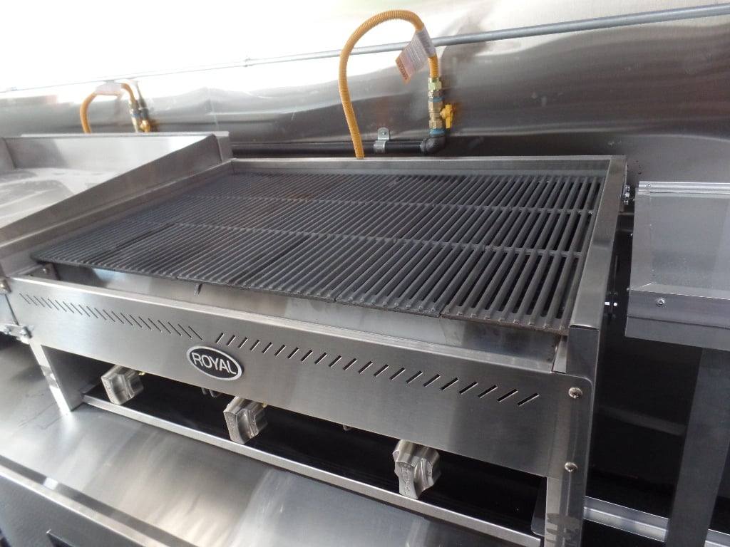 962-8.5-x-36-gooseneck-charcoal-grey-concession-food-trailer-with-appliances-4.jpg 8.5' x 36' Gooseneck Charcoal Grey Concession Food Trailer With Appliances