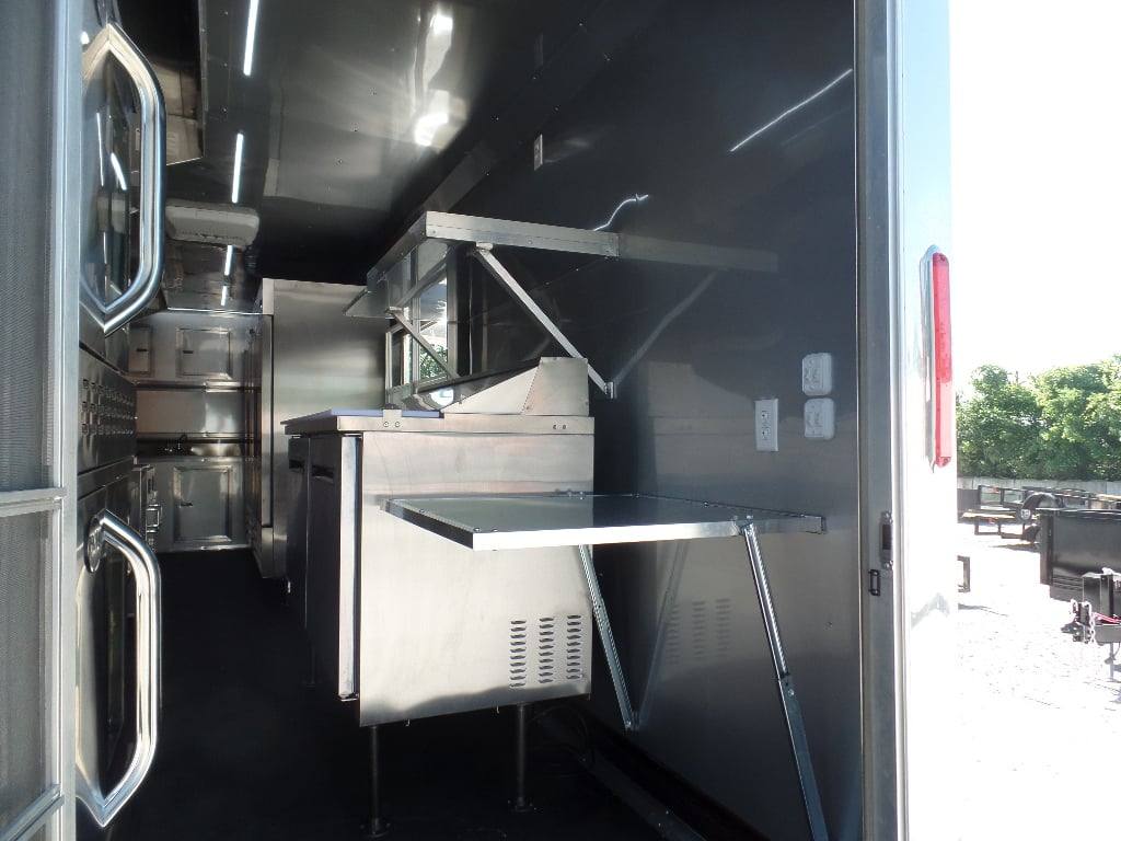 962-8.5-x-36-gooseneck-charcoal-grey-concession-food-trailer-with-appliances-8.jpg 8.5' x 36' Gooseneck Charcoal Grey Concession Food Trailer With Appliances