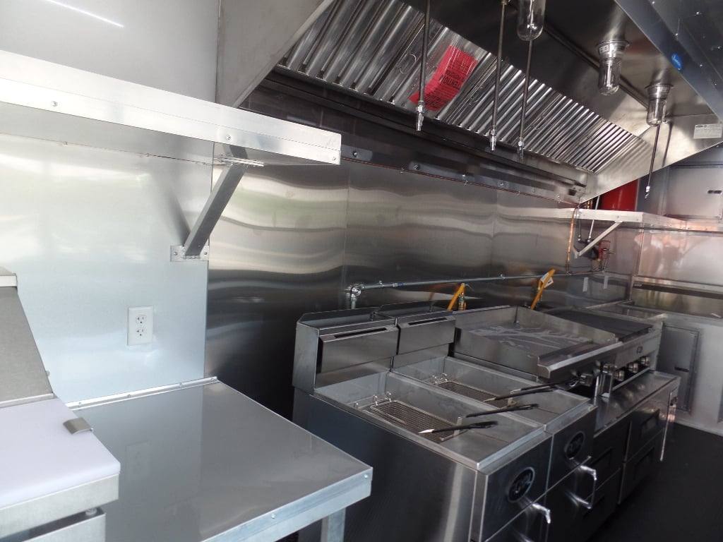 962-8.5-x-36-gooseneck-charcoal-grey-concession-food-trailer-with-appliances-9.jpg 8.5' x 36' Gooseneck Charcoal Grey Concession Food Trailer With Appliances