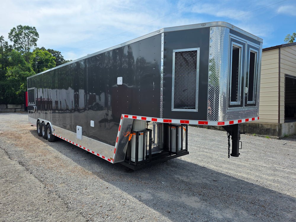 963-8.5-x-40-charcoal-gray-gooseneck-concession-trailer-food-event-catering-10.jpg 8.5' X 40' Charcoal Gray Gooseneck Concession Trailer Food Event Catering