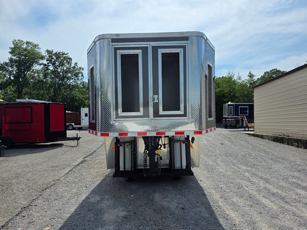 963-8.5-x-40-charcoal-gray-gooseneck-concession-trailer-food-event-catering-2.jpg 8.5' X 40' Charcoal Gray Gooseneck Concession Trailer Food Event Catering
