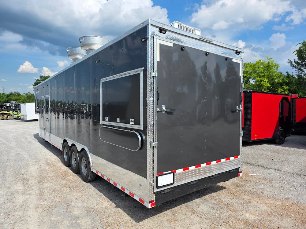 963-8.5-x-40-charcoal-gray-gooseneck-concession-trailer-food-event-catering-6.webp 8.5' X 40' Charcoal Gray Gooseneck Concession Trailer Food Event Catering