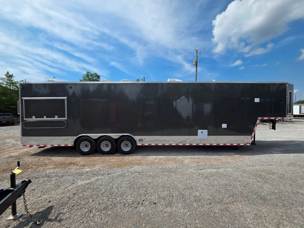 963-8.5-x-40-charcoal-gray-gooseneck-concession-trailer-food-event-catering-9.webp 8.5' X 40' Charcoal Gray Gooseneck Concession Trailer Food Event Catering
