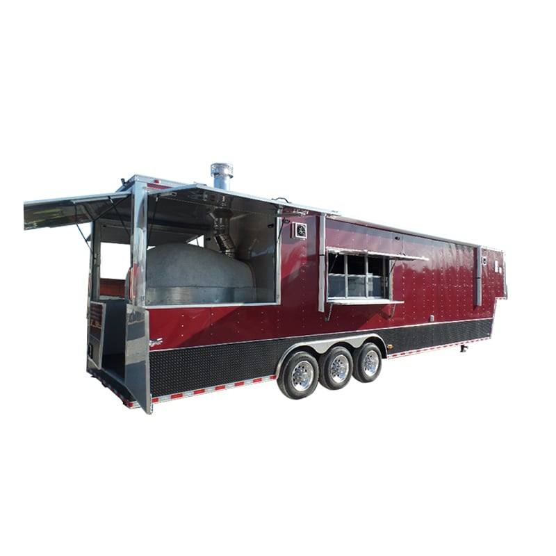 966-8.5-x-40-gooseneck-concession-pizza-food-trailer-with-appliances-1.jpg 8.5' x 40' Gooseneck Concession Pizza Food Trailer With Appliances