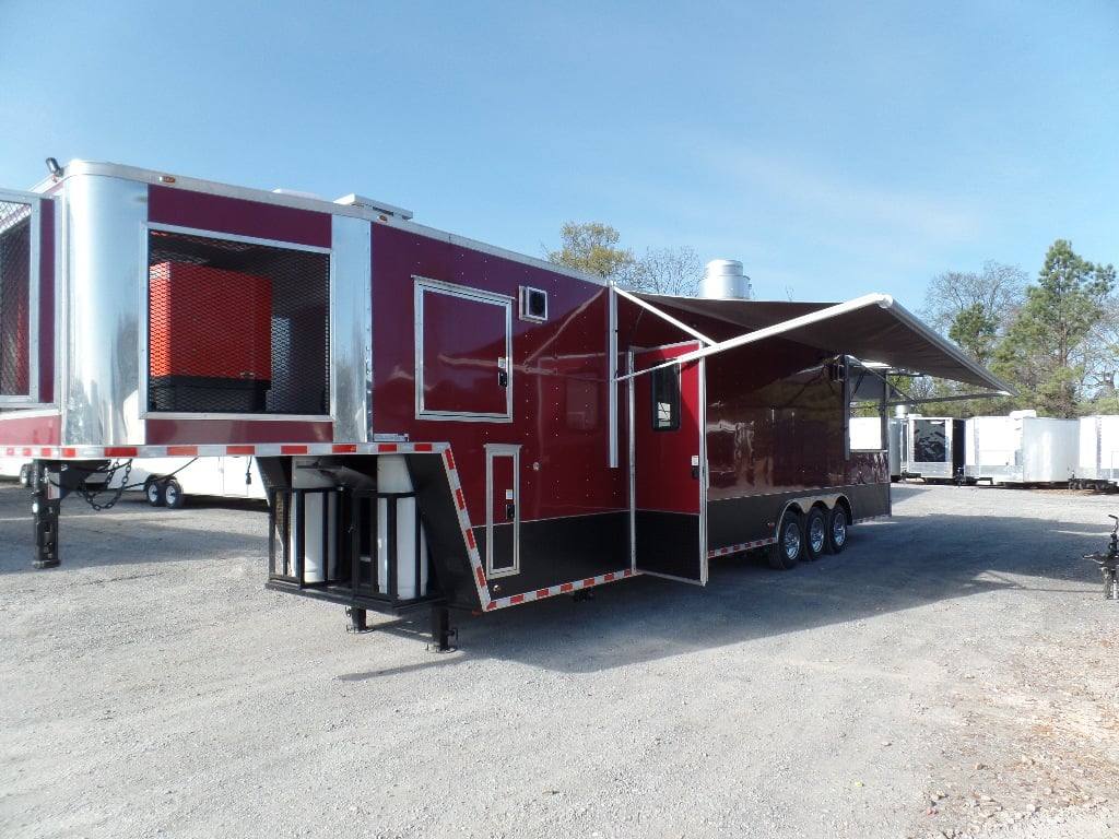 966-8.5-x-40-gooseneck-concession-pizza-food-trailer-with-appliances-16.jpg 8.5' x 40' Gooseneck Concession Pizza Food Trailer With Appliances