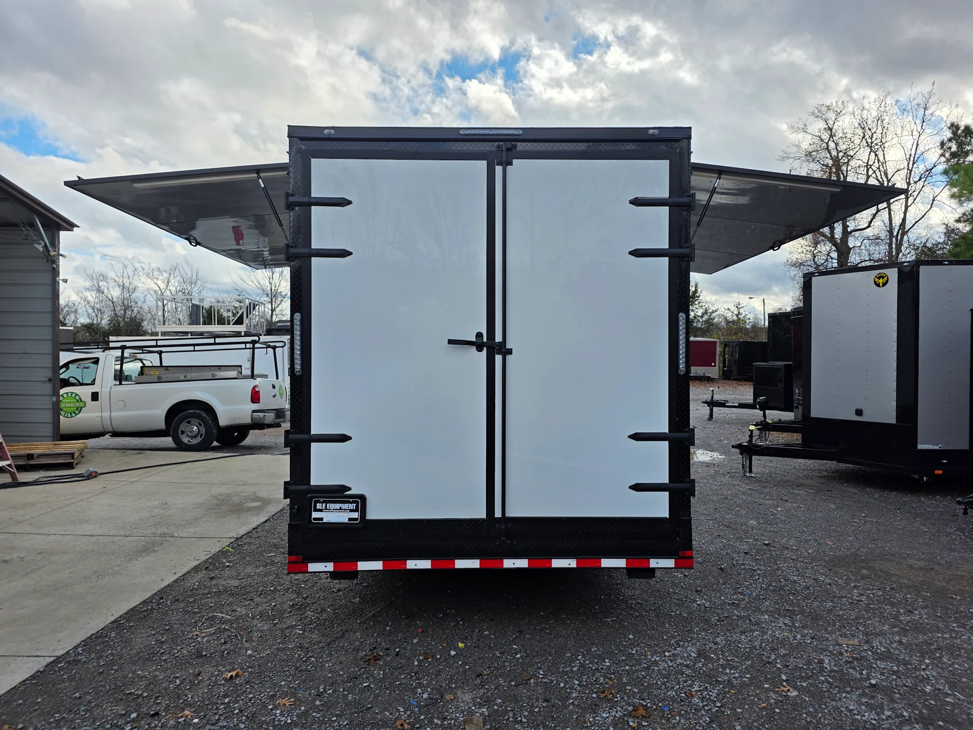 967-8.5-x-40-gooseneck-white-with-blackout-concession-trailer-food-event-catering-8.webp 8.5' X 40' Gooseneck White With Blackout Concession Trailer Food Event Catering