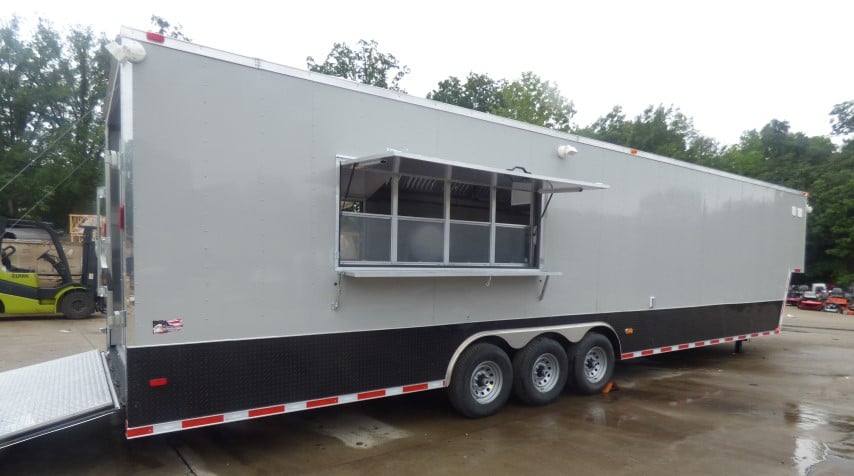 968-8.5-x-40-gray-gooseneck-event-catering-concession-food-trailer-41.jpg 8.5' x 40' Gray Gooseneck Event Catering Concession Food Trailer