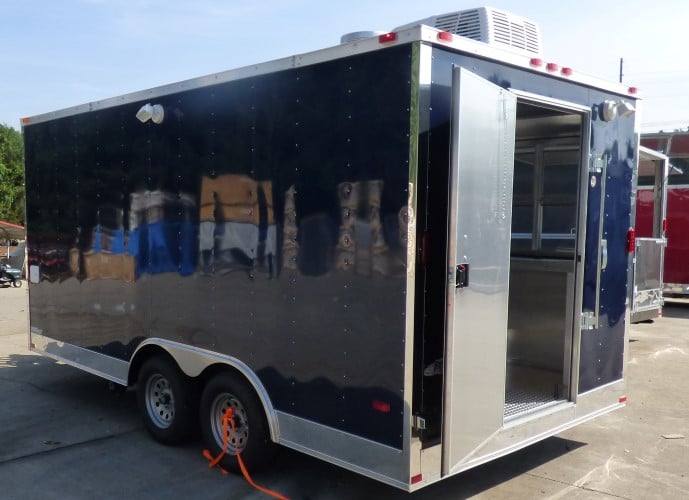 97-8.5-x-16-concession-food-trailer-indigo-blue-catering-event-6.jpg 8.5' x 16' Concession Food Trailer Indigo Blue Catering Event