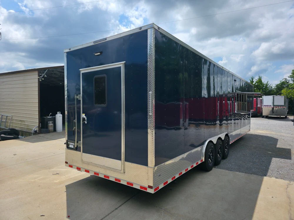 970-8.5-x-40-indigo-blue-gooseneck-concession-trailer-food-event-catering-11.webp 8.5' X 40' Indigo Blue Gooseneck Concession Trailer Food Event Catering
