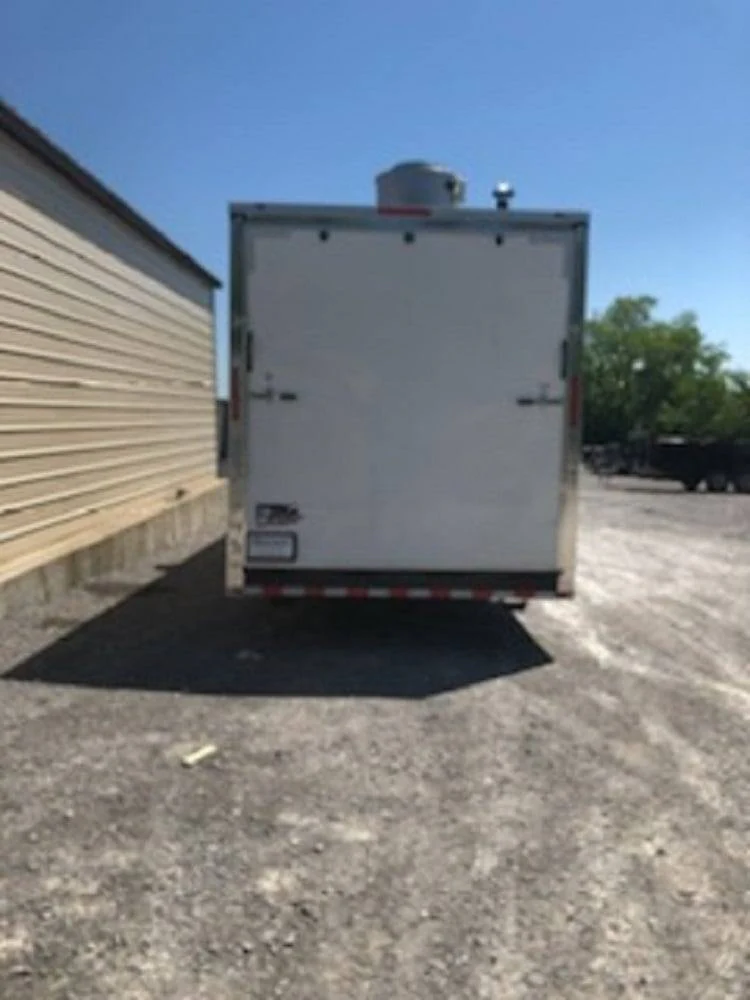 971-8.5-x-40-white-bbq-gooseneck-concession-food-trailer-13.webp 8.5' x 40' White BBQ Gooseneck Concession Food Trailer