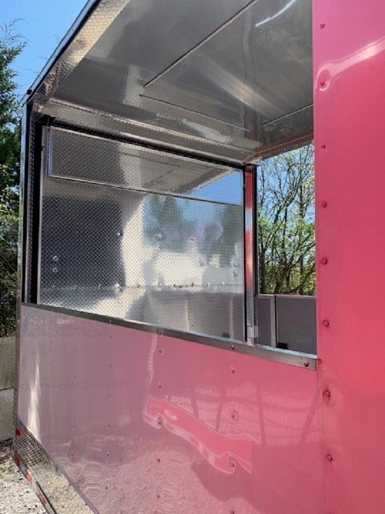 971-8.5-x-40-white-bbq-gooseneck-concession-food-trailer-21.jpg 8.5' x 40' White BBQ Gooseneck Concession Food Trailer