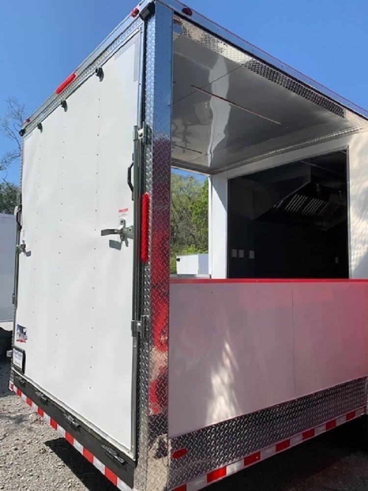 971-8.5-x-40-white-bbq-gooseneck-concession-food-trailer-23.jpg 8.5' x 40' White BBQ Gooseneck Concession Food Trailer
