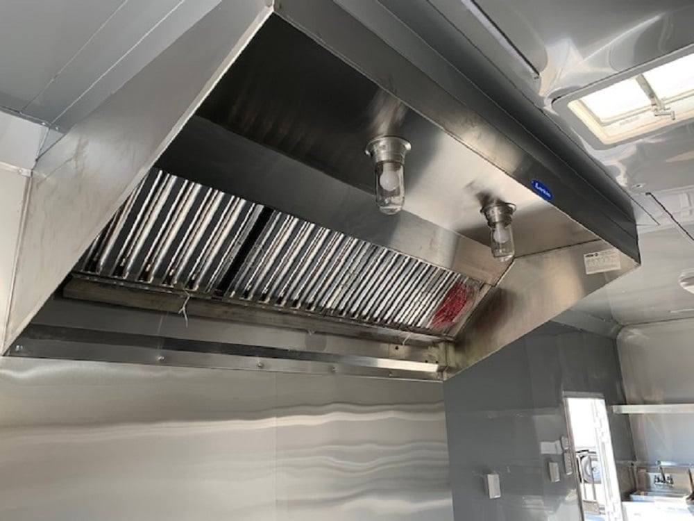971-8.5-x-40-white-bbq-gooseneck-concession-food-trailer-6.jpg 8.5' x 40' White BBQ Gooseneck Concession Food Trailer